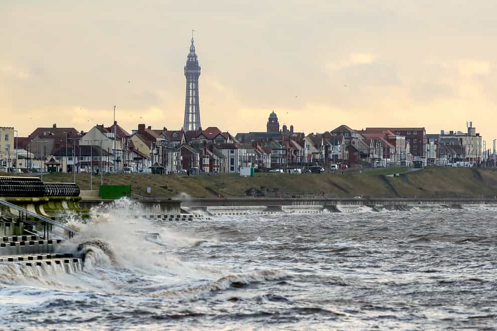 The seafront at Blackpool (Peter Byrne/PA)