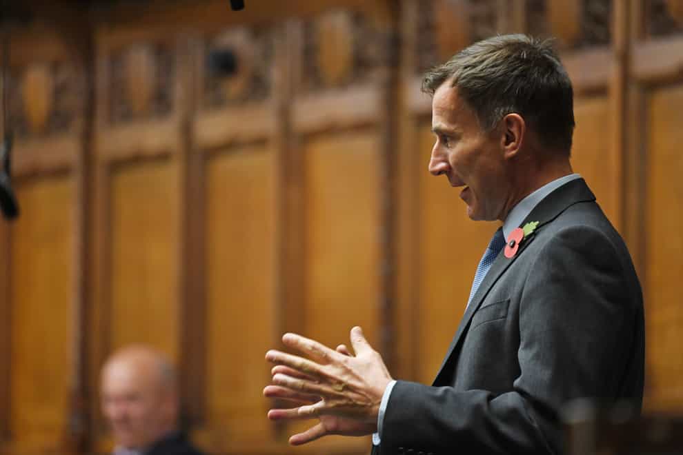 Jeremy Hunt responding to Health Secretary Matt Hancock giving a Covid-19 update to the House of Commons