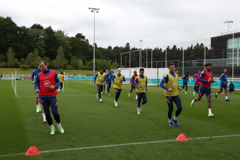 <p>England training continues ahead of the Euros clash with Germany</p>
