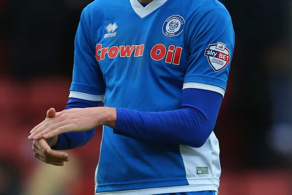 Jim McNulty in action for Rochdale