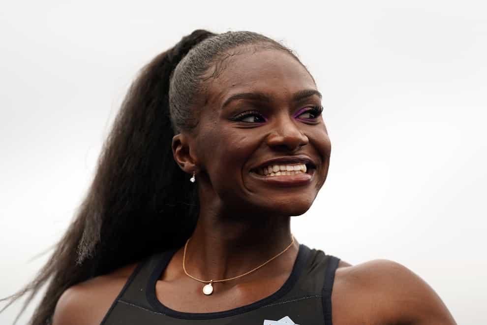 Dina Asher-Smith was victorious in Manchester