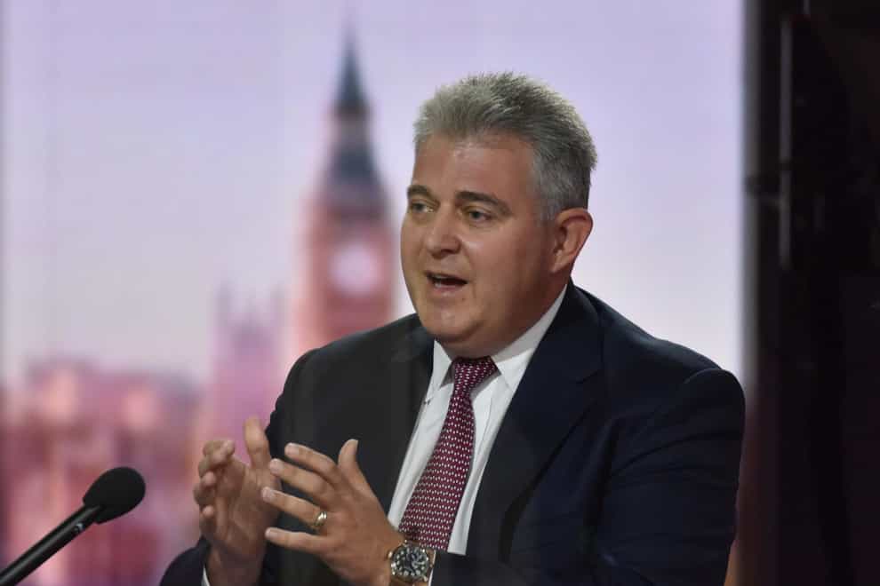 Northern Ireland Secretary Brandon Lewis appearing on The Andrew Marr Show
