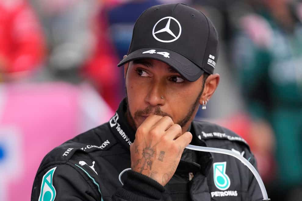 Mercedes driver Lewis Hamilton slipped further behind leader Max Verstappen