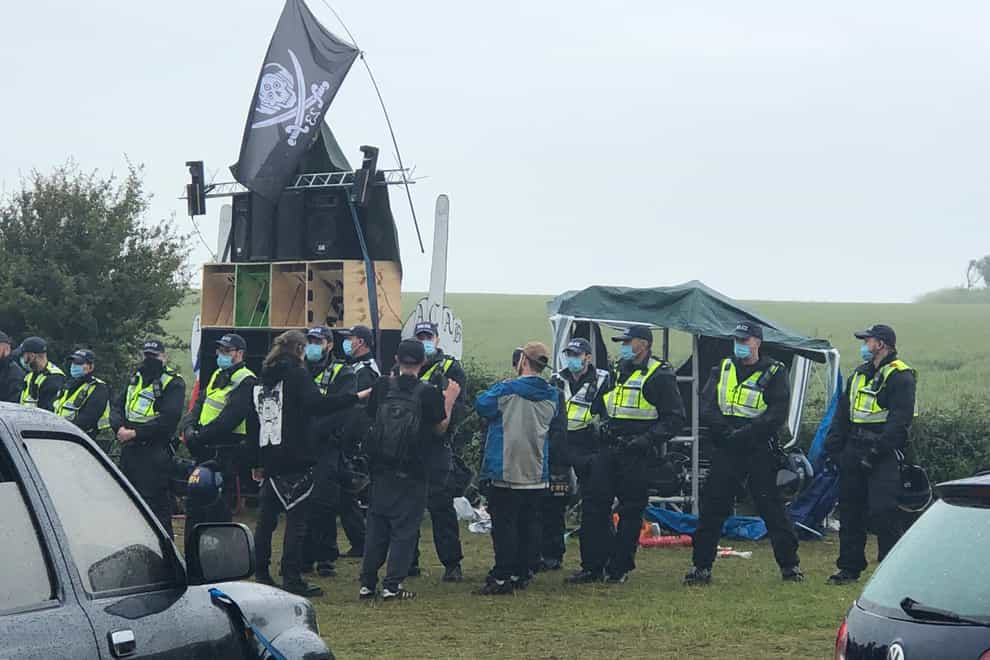 Police at the event