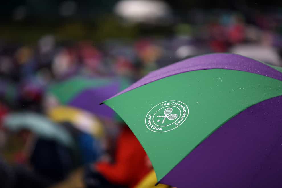 <p>Wimbledon rain</p>