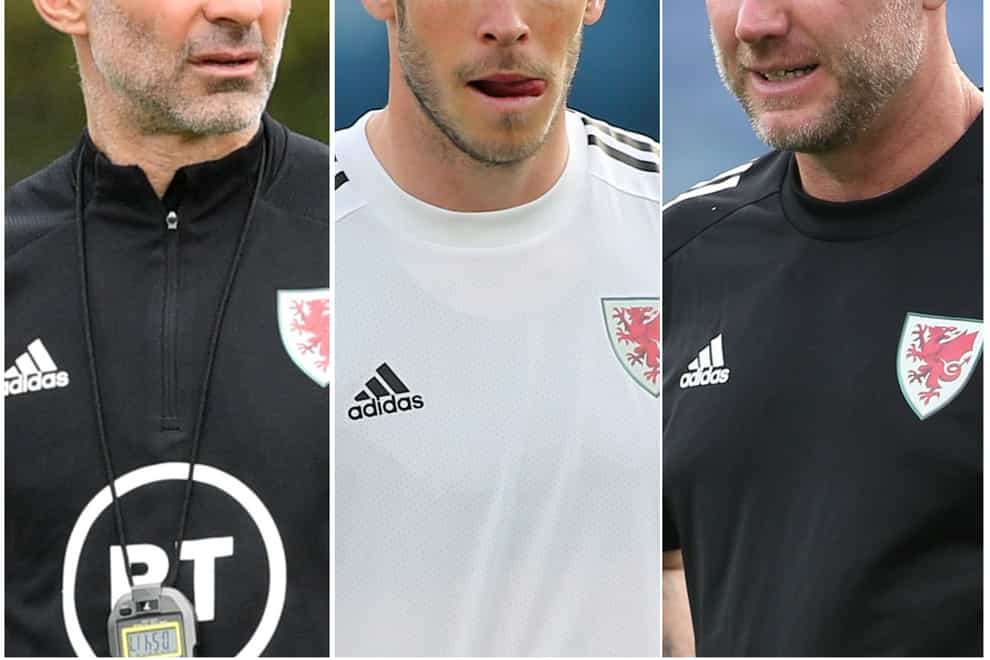 Ryan Giggs, Gareth Bale and Robert Page