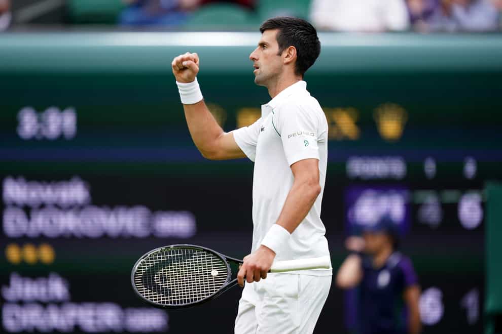 Novak Djokovic made a winning return to Wimbledon