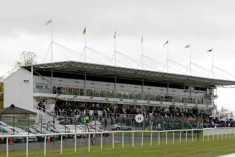A general view of the stand at Hamilton Park