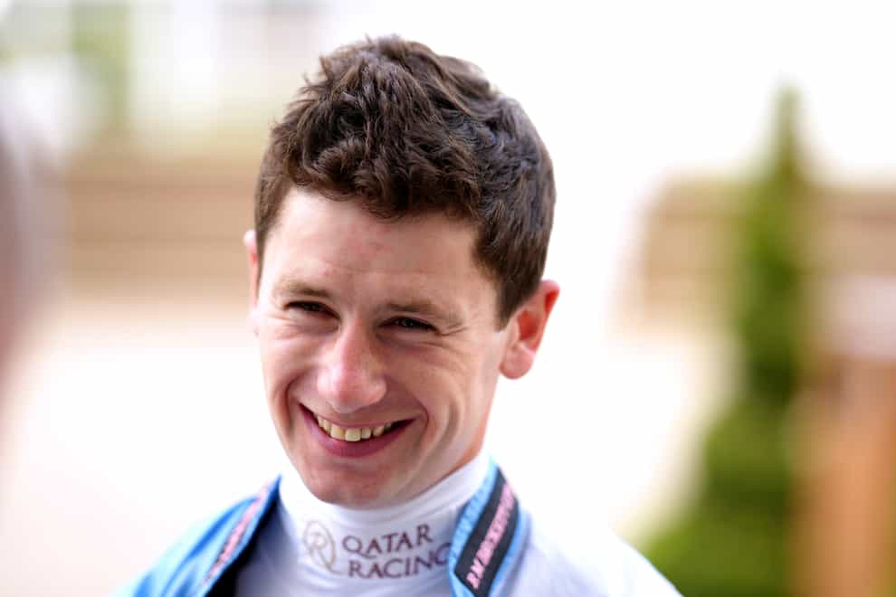 Oisin Murphy tried his hand at showjumping