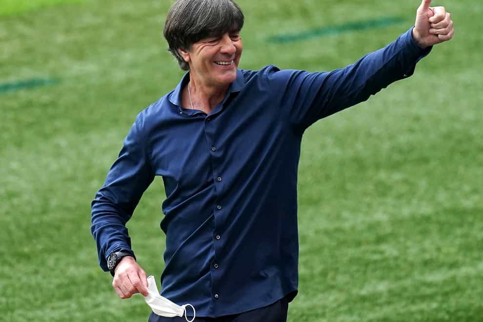 Germany manager Joachim Low gives a thumbs up