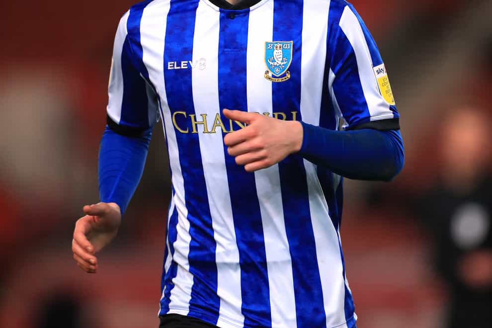 Liam Shaw (in Sheffield Wednesday kit) ready for action at Celtic