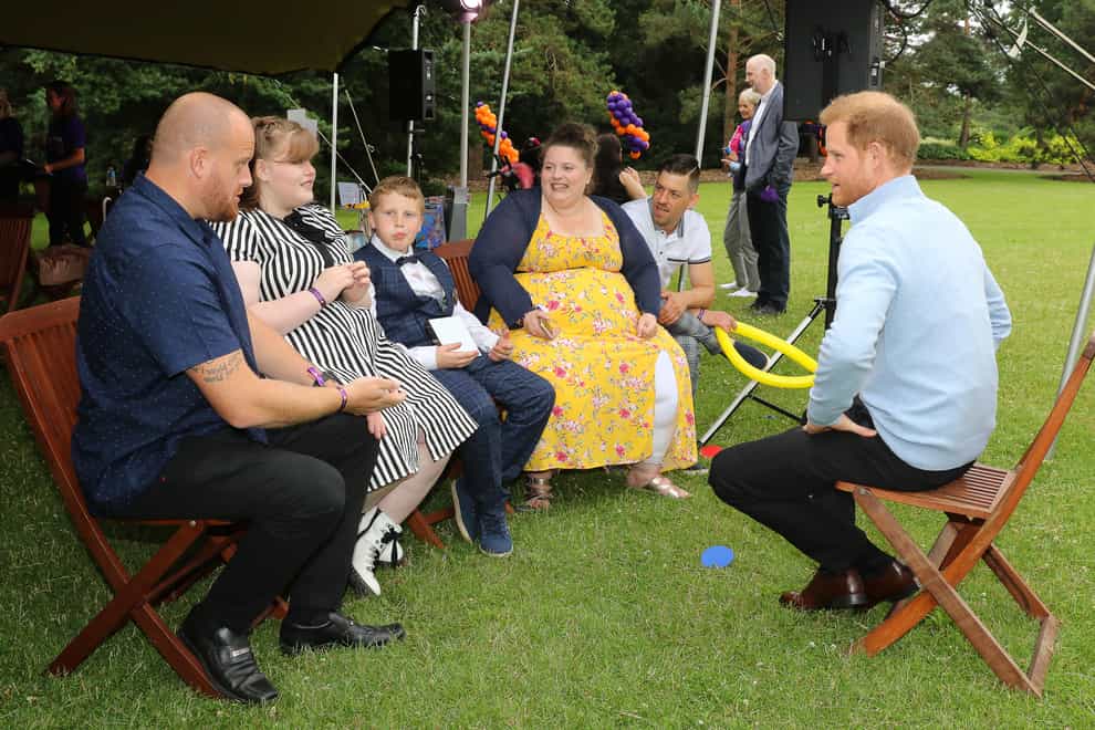 <p>Harry at the WellChild garden party</p>