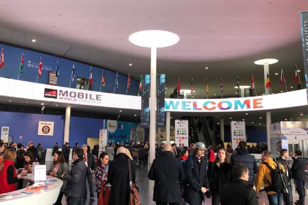 A general view of the Mobile World Congress technology trade show