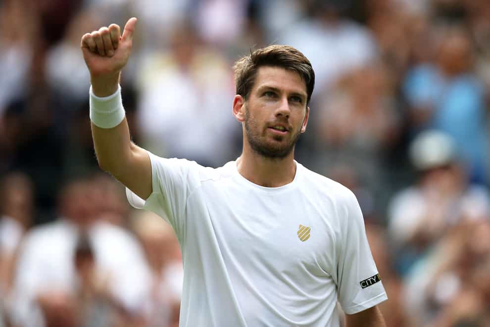 Cameron Norrie salutes the crowd