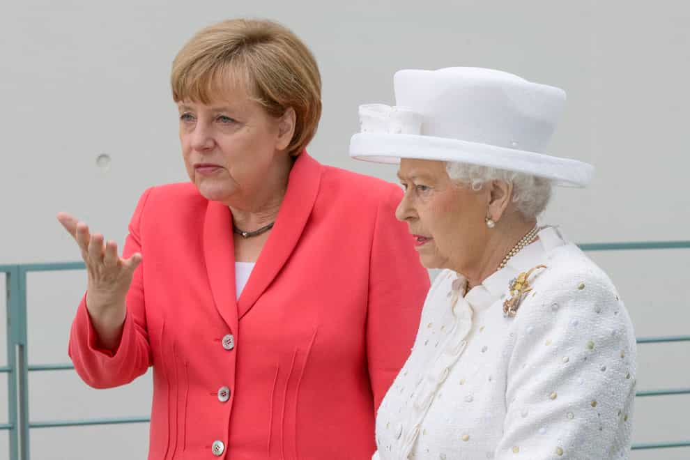 Angela Merkel and the Queen