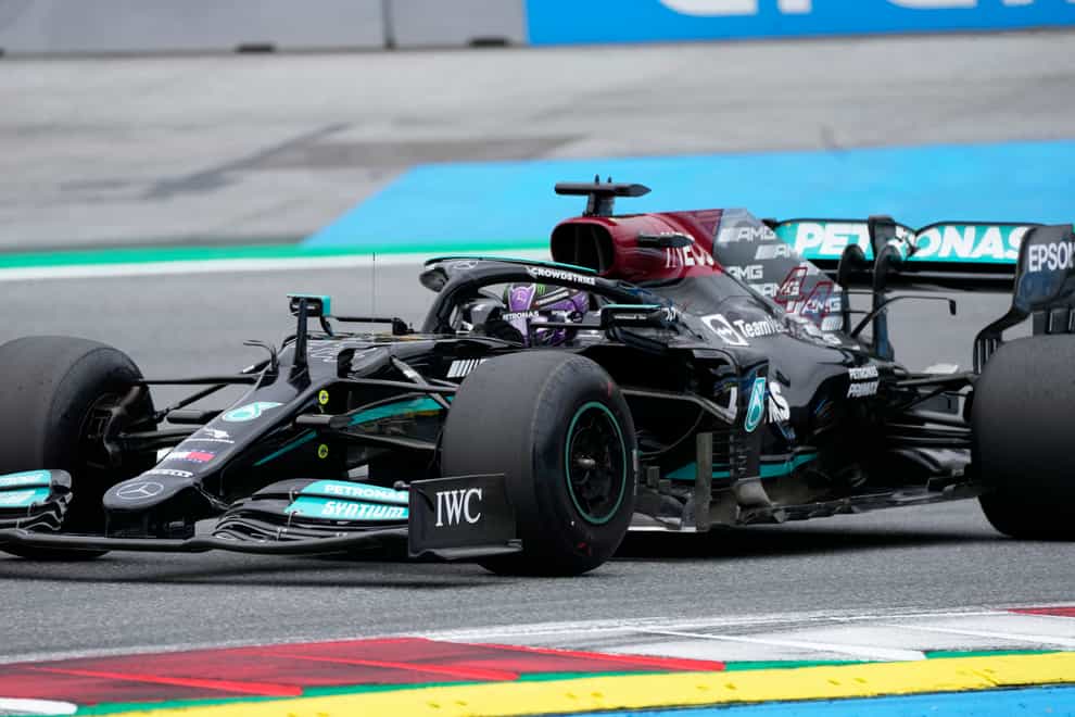 Lewis Hamilton topped second practice