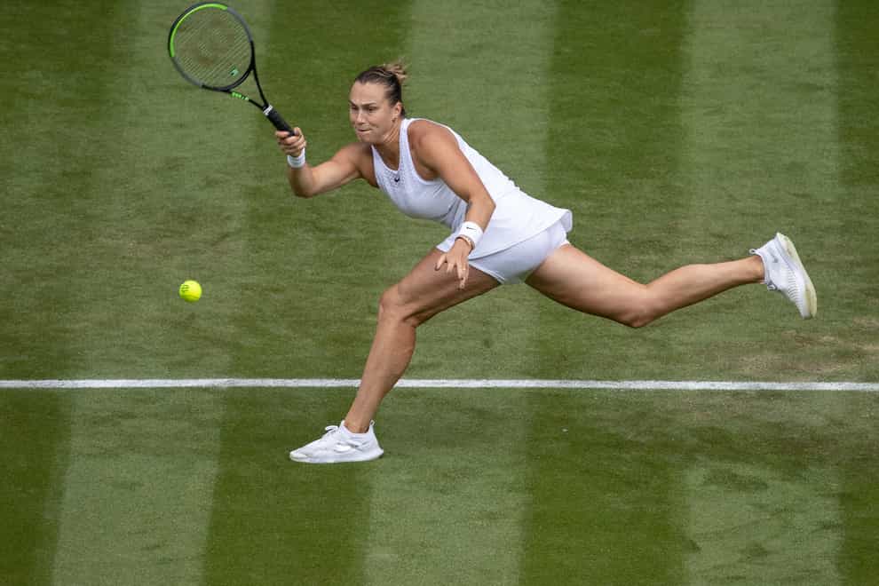 Aryna Sabalenka has made the Wimbledon fourth round for the first time