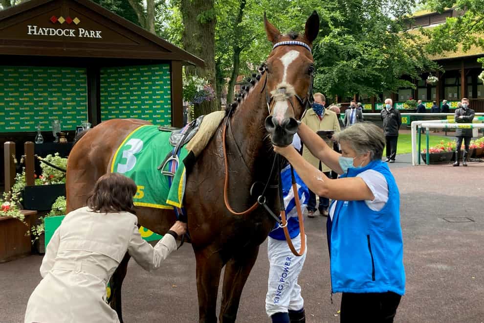 Alounak after winning the Old Newton Cup at Haydock