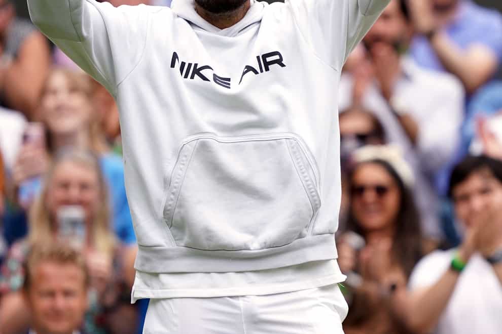 Nick Kyrgios waves goodbye to Wimbledon