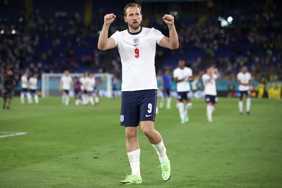 England’s Harry Kane scored twice in the 4-0 win over Ukraine