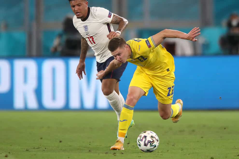 Jadon Sancho helped England to victory in Rome
