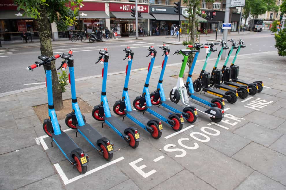 E-scooters in London
