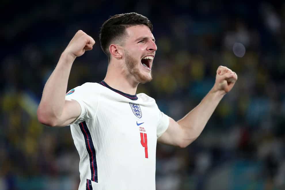 Declan Rice has started all of England's games at Euro 2020.