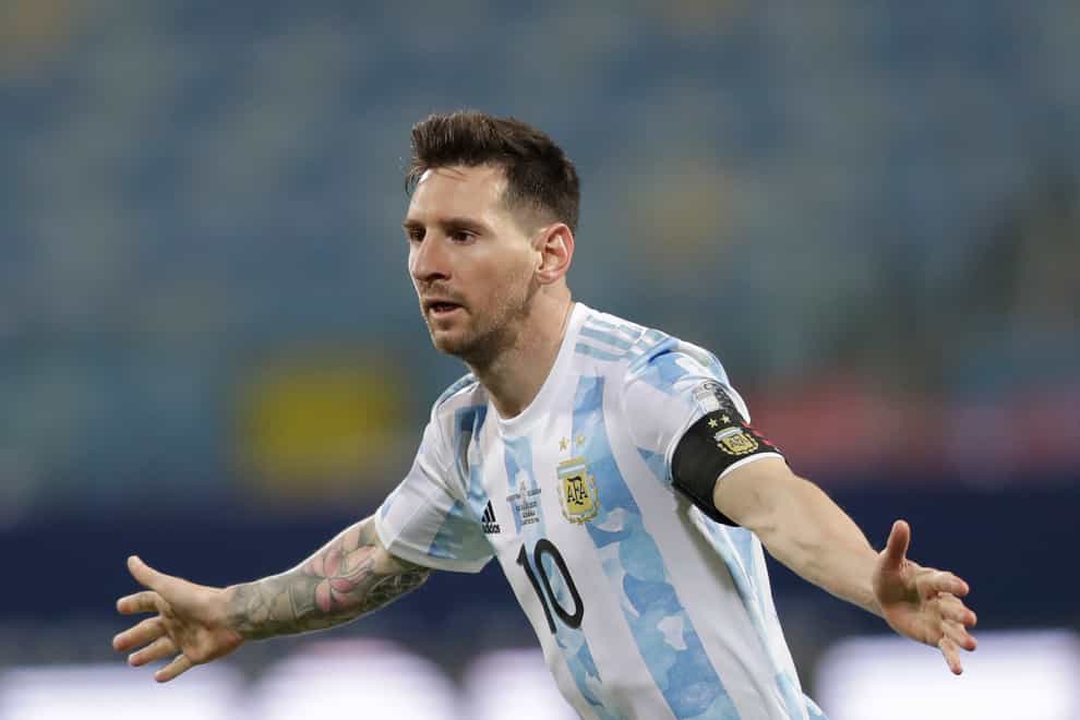 Argentina forward Lionel Messi in action