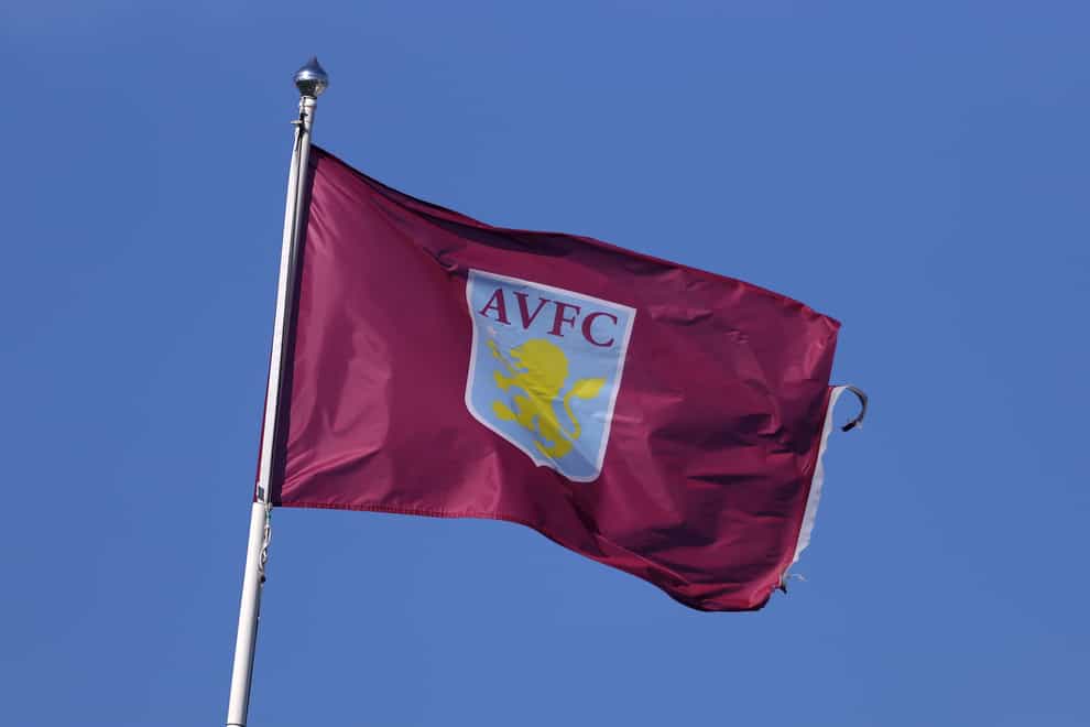 A flag with the Aston Villa crest