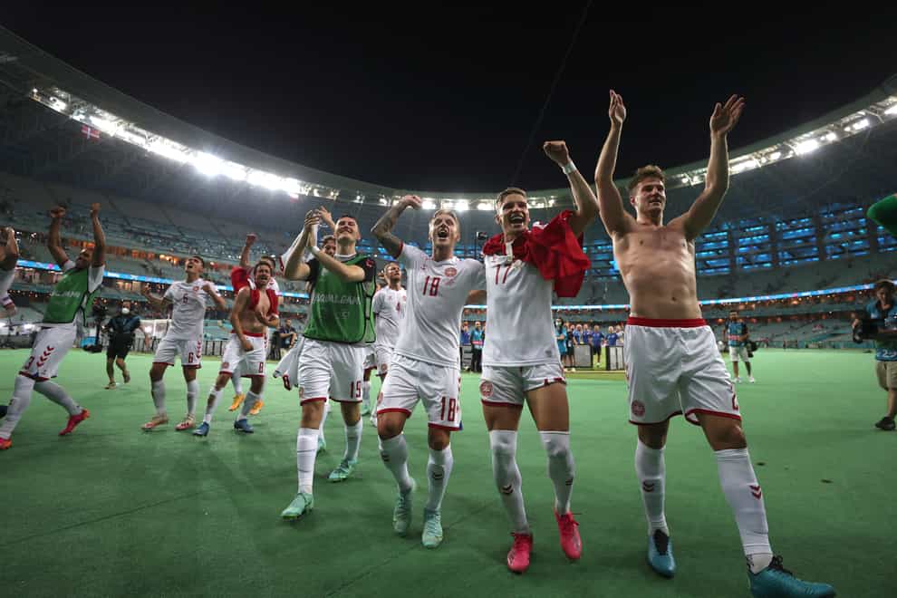 Denmark are looking to knock out England at Wembley