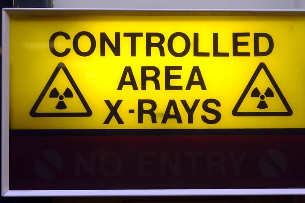 An X-ray sign