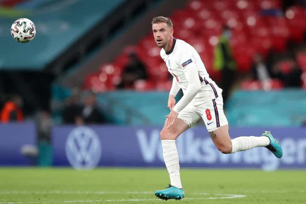 <p>Jordan Henderson came off the bench during England's Euro 2020 semi-final win over Denmark.</p>
