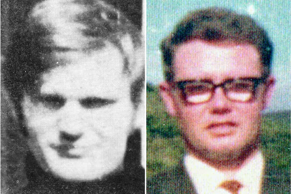 James Wray (left) and William McKinney (Bloody Sunday Trust/PA)