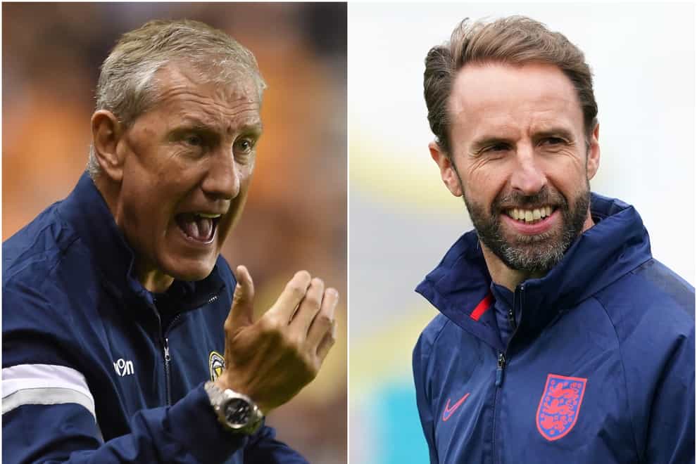 <p>Terry Butcher and Gareth Southgate</p>