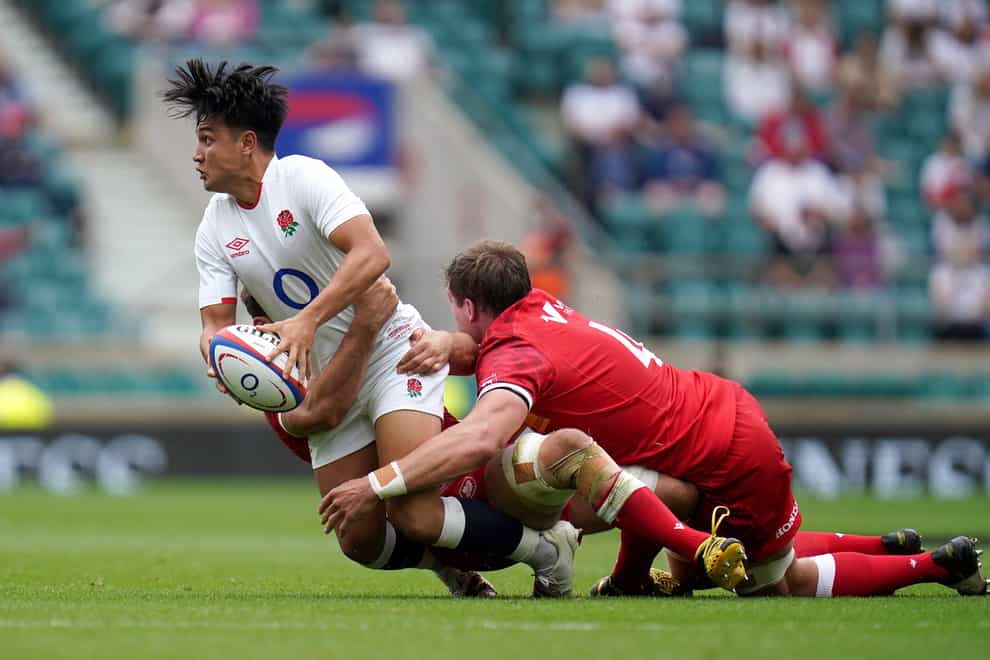 Marcus Smith (left) marshalled England to victory over Canada