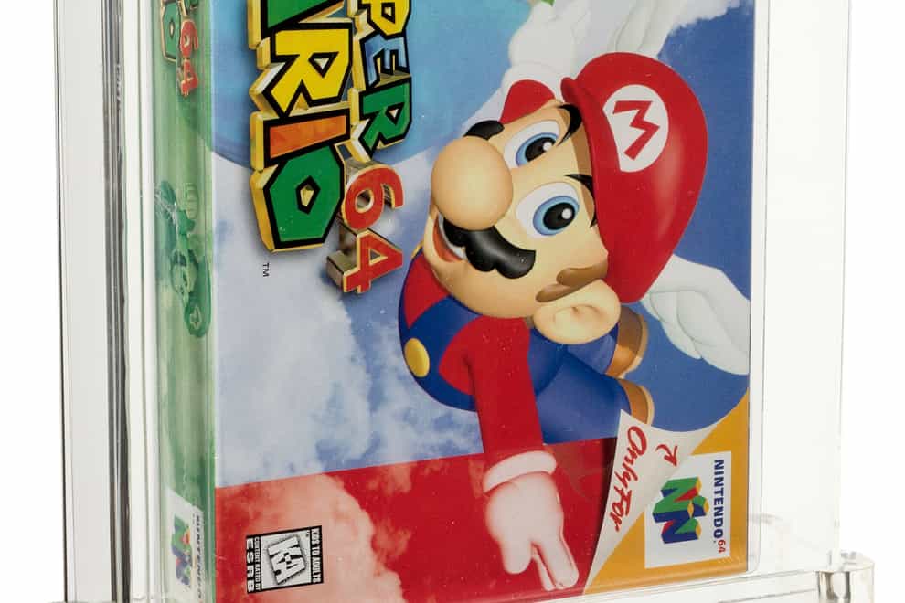 The unopened copy of Nintendo’s Super Mario 64 sold at auction for £1.12 million