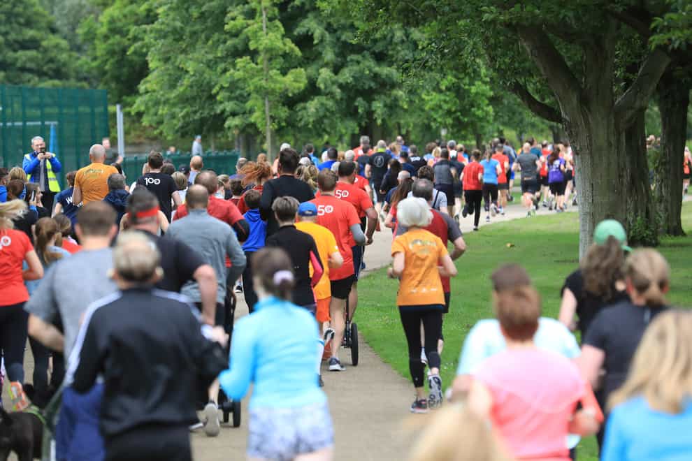 Runners take part in the 5km parkrun