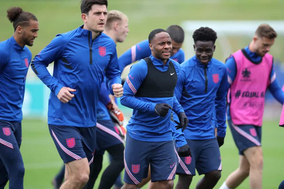 England’s Raheem Sterling (centre), Harry Maguire (second left) and Bukayo Saka (second right) are among those to shine at Euro 2020