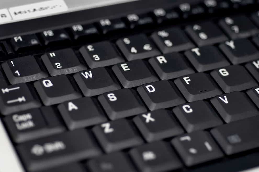 A laptop keyboard (Matthew MacPake/PA)