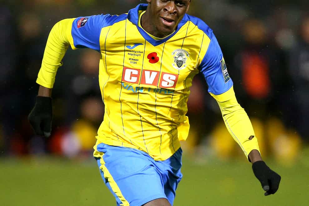 Joel Nouble in action for Haringey Borough