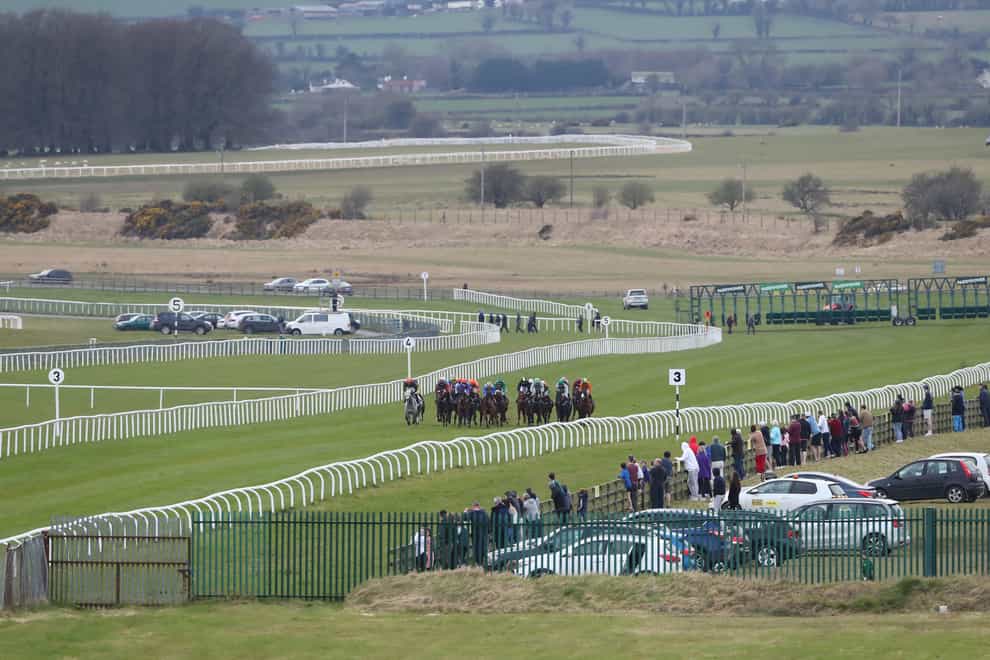 Runners and riders in action at the Curragh