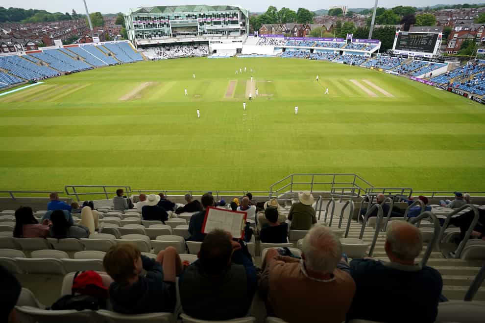 The third day of the Roses fixture was suspended after 23.2 overs (Zac Goodwin/PA)
