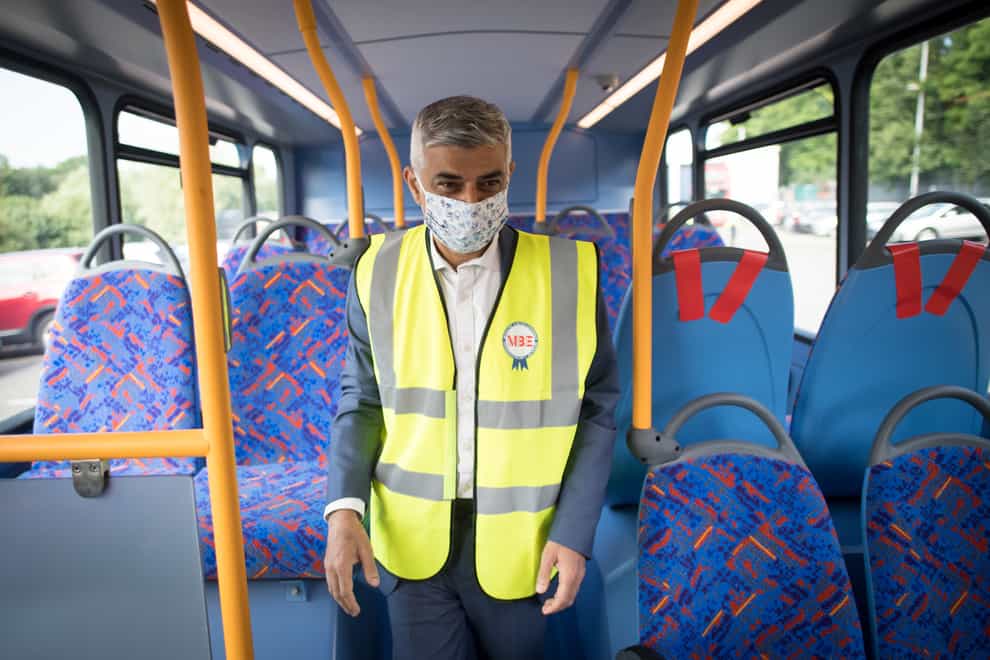 <p>Mayor of London Sadiq Khan has asked TfL to keep its mask requirement in place after July 19</p>