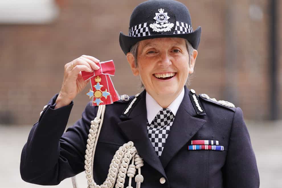 Metropolitan Police Commissioner Cressida Dick following an investiture ceremony at St James’s Palace in central London, where she was made a Dame Commander of the Order of the British Empire by the Prince of Wales (Kirsty O'Connor/PA)