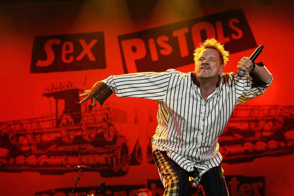 Johnny Rotten, who is defending legal action by two of his former Sex Pistols' bandmates over use of the band's songs in a television series (Yui Mok/PA)