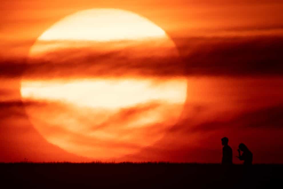 The sun (Jacob King/PA)