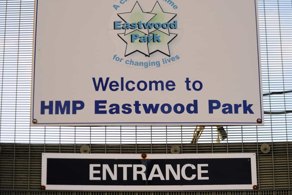 Sign outside HMP Eastwood Park