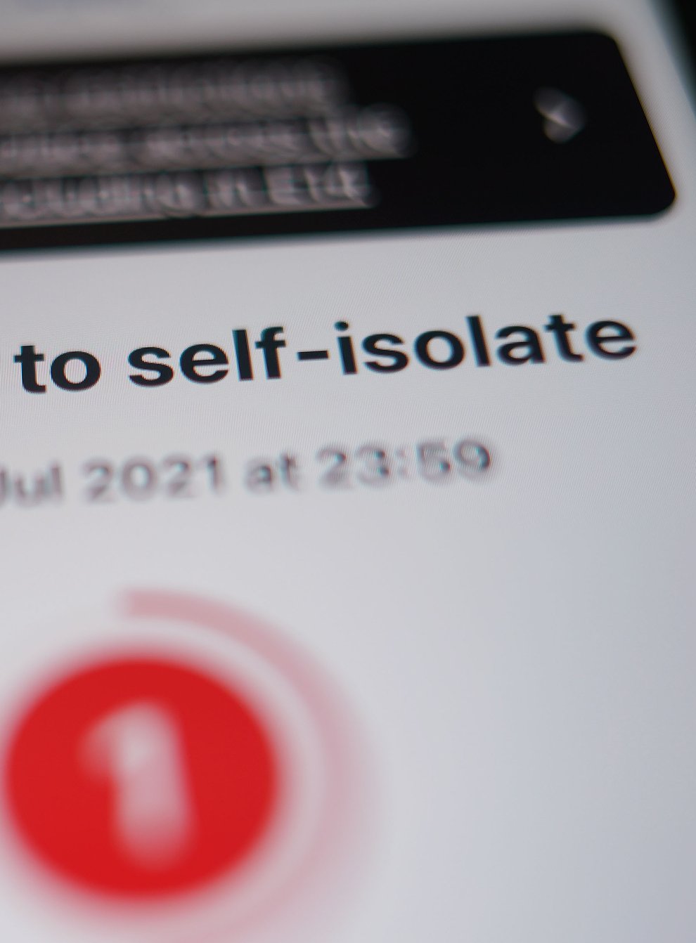 A message to self-isolate