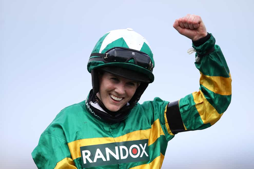 Rachael Blackmore after winning the Grand National on Minella Times