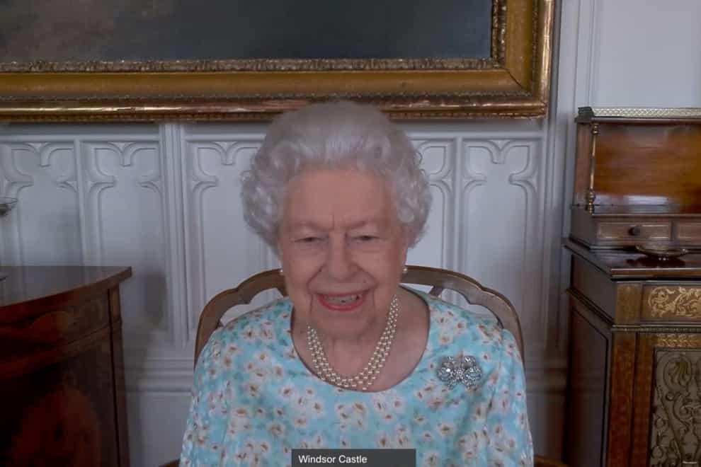 The Queen speaks to Queens Commonwealth Trust – credit Buckingham Palace (2)